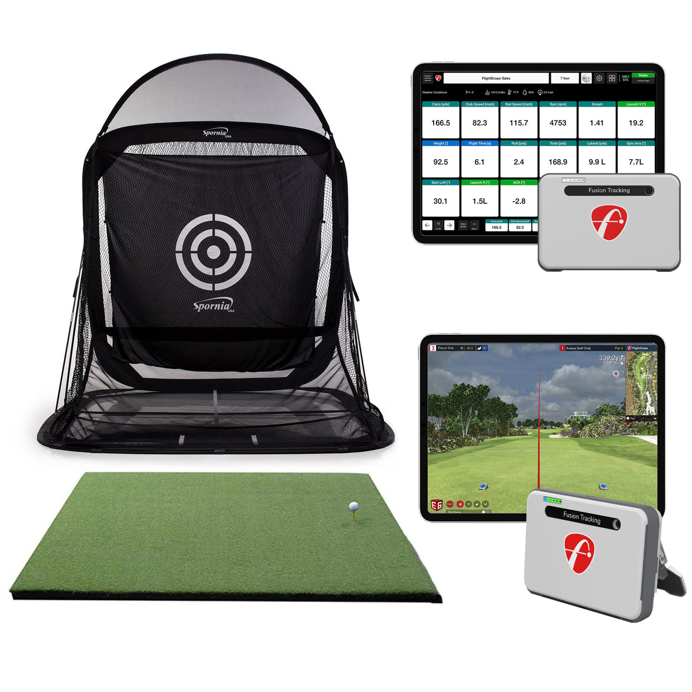 Flightscope Mevo+ Golf Net Bundle